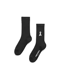 ARMEDANGELS | Chaussettes SAAMUS BOLD oatmilk black | Noir