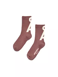 ARMEDANGELS | Chaussettes SAAMUS pigment bleu-vert cendré | Rose