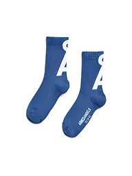 ARMEDANGELS | Chaussettes SAAMUS pigment bleu-vert cendré | Bleu