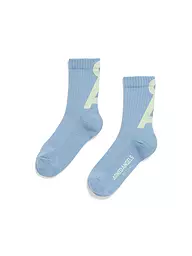 ARMEDANGELS | Chaussettes SAAMUS pigment bleu-vert cendré | Bleu clair