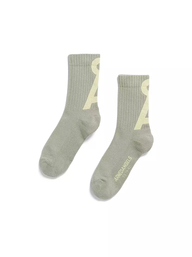 ARMEDANGELS | Chaussettes SAAMUS vert mer-jaune primeur | hellgrün