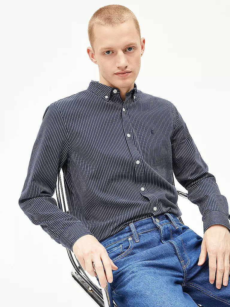 ARMEDANGELS | Chemise coupe décontractée QUAASA STRIPES | blau