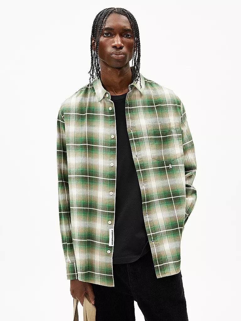 ARMEDANGELS | Chemise coupe regular | grün