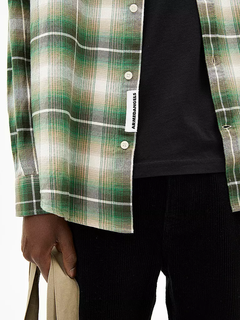 ARMEDANGELS | Chemise coupe regular | grün