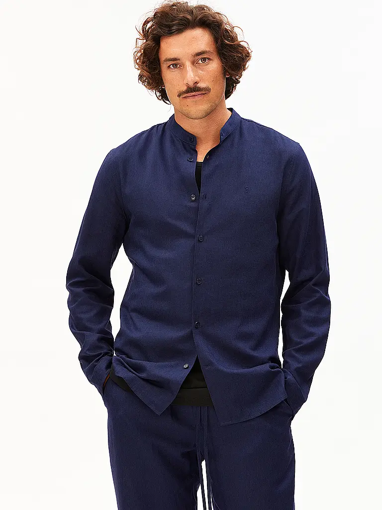 ARMEDANGELS | Chemise Regular Fit VAALERONIMUS | Bleu