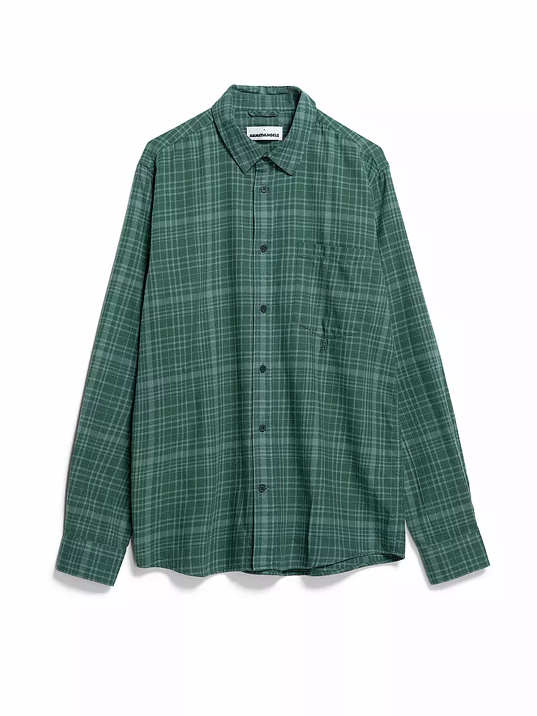 ARMEDANGELS | Hemd AARSENIO | Vert foncé