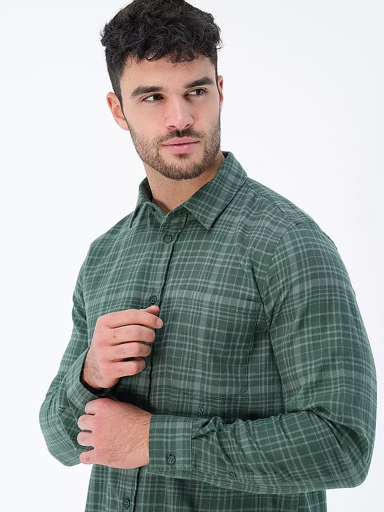 ARMEDANGELS | Hemd AARSENIO | Vert foncé