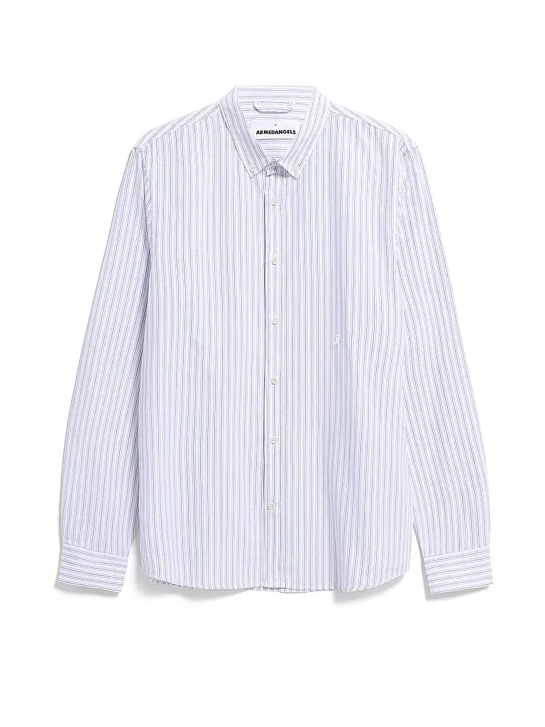 ARMEDANGELS | Hemd Casual Fit QUAASA STRIPES | Blanc