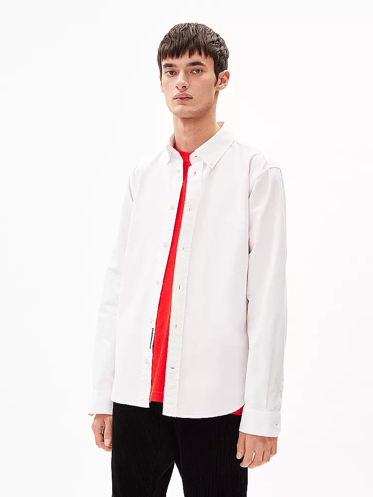 ARMEDANGELS | Hemd Regular Fit LAAROX  | Blanc