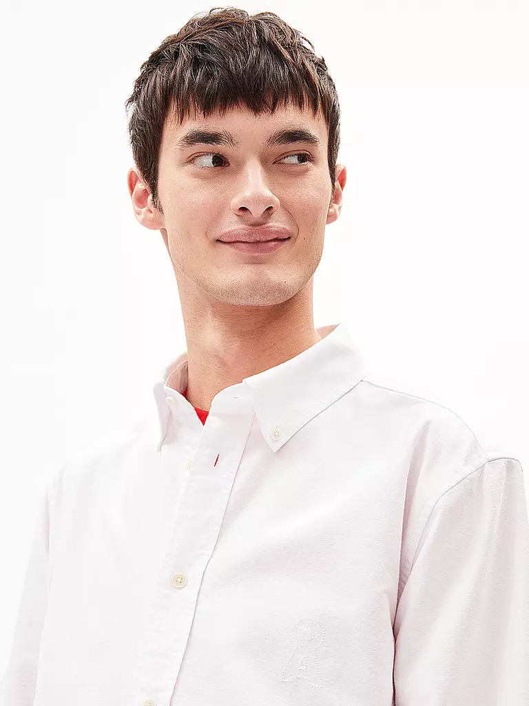 ARMEDANGELS | Hemd Regular Fit LAAROX  | Blanc