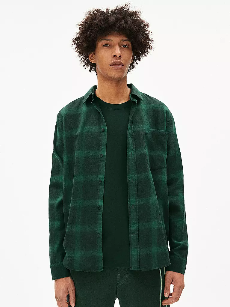 ARMEDANGELS | Hemd SKOVAA  | Vert foncé