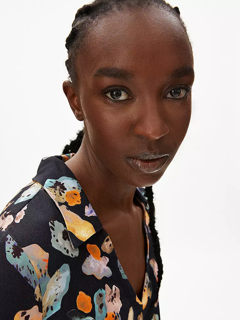 ARMEDANGELS | Hemdblusenkleid DESIRAA | Bleu foncé