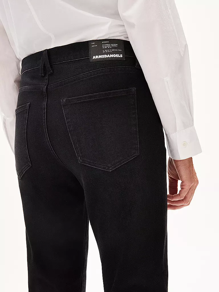 ARMEDANGELS | Jeans Coupe Boyfriend 7/8 CAYAA TARPA | Noir