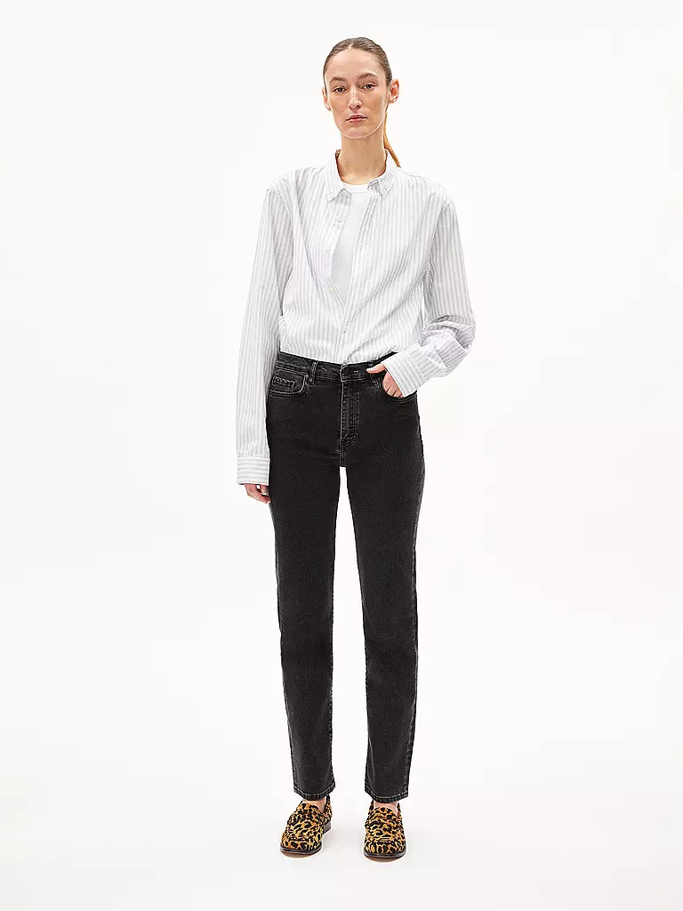 ARMEDANGELS | Jeans coupe droite CARENAA | schwarz