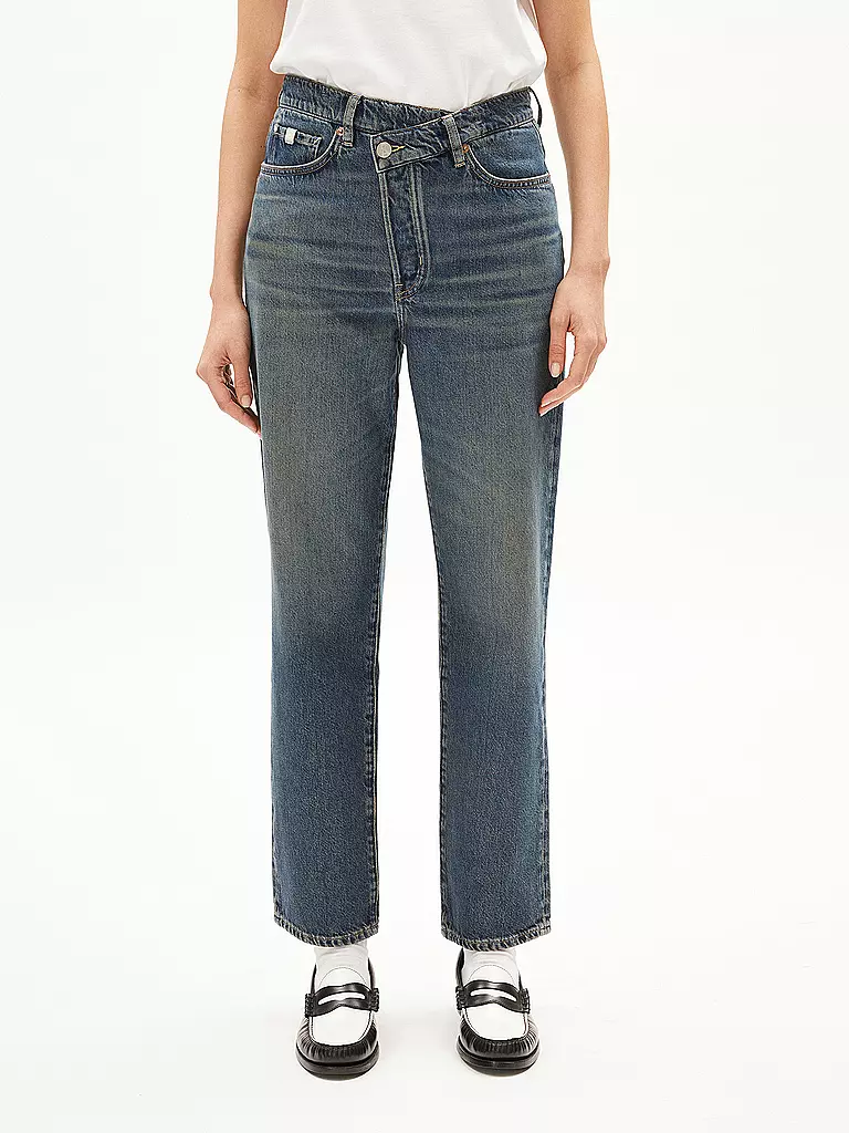 ARMEDANGELS | Jeans Straight Fit 7/8  AAIKALA | Bleu