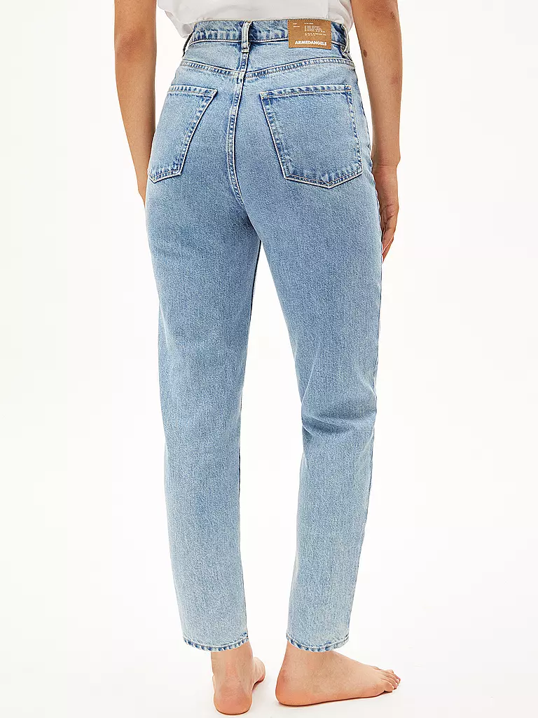 ARMEDANGELS | Jeans taille haute coupe mom MAIRAA | Bleu clair