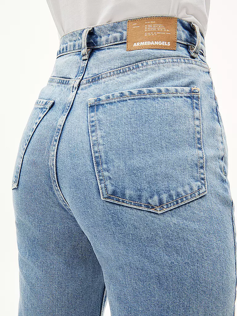 ARMEDANGELS | Jeans taille haute coupe mom MAIRAA | Bleu clair