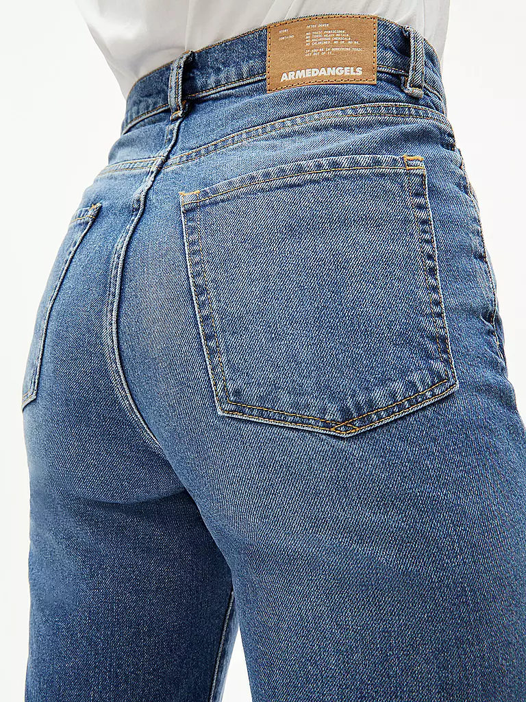 ARMEDANGELS | Jeans taille haute coupe mom MAIRAA | Bleu
