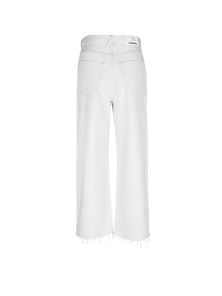 ARMEDANGELS | Jeans Wide Leg ENIJAA CROPPED | Blanc