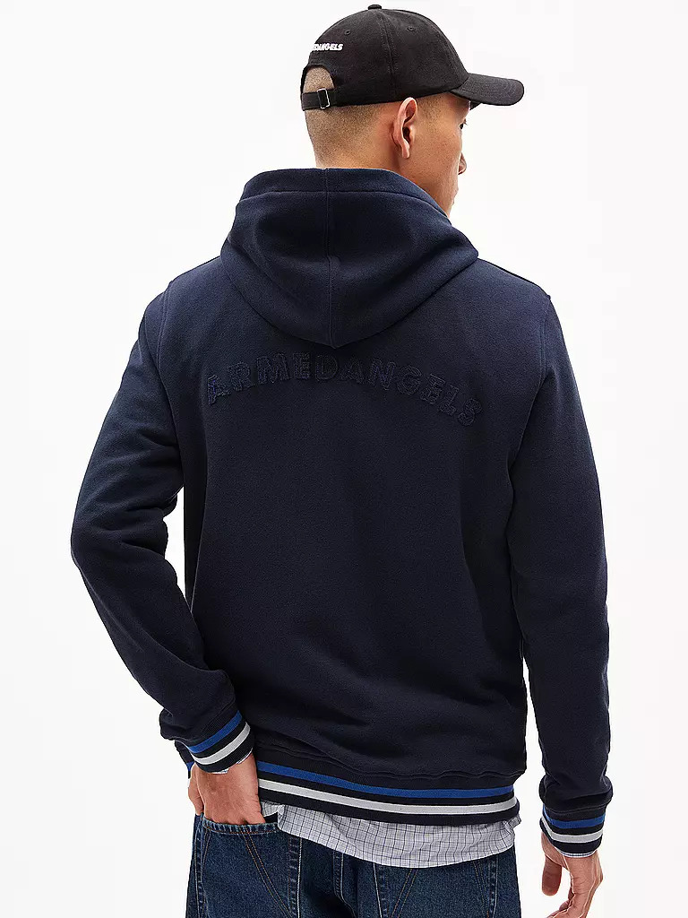 ARMEDANGELS | Kapuzensweater - Hoodie NAAVO AW COLLEGE | Bleu