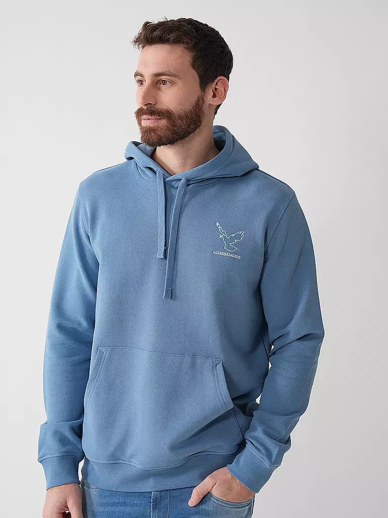 ARMEDANGELS | Kapuzensweater - Hoodie PAARLO  | Bleu clair