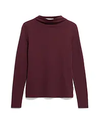 ARMEDANGELS | Langarmshirt CALUNAA | Rouge foncé