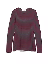 ARMEDANGELS | Langarmshirt EINAARA | Rouge foncé