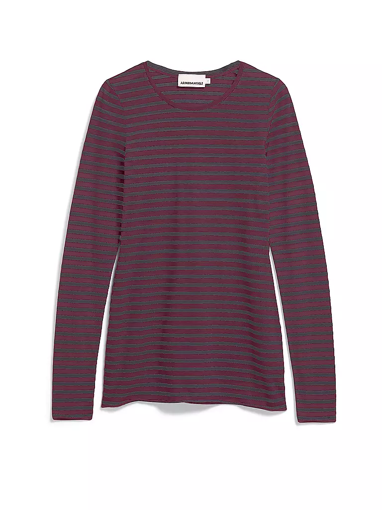 ARMEDANGELS | Langarmshirt EINAARA | Rouge foncé