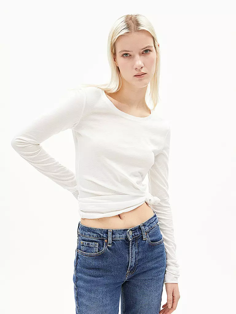 ARMEDANGELS | Langarmshirt EINIAARA | weiss