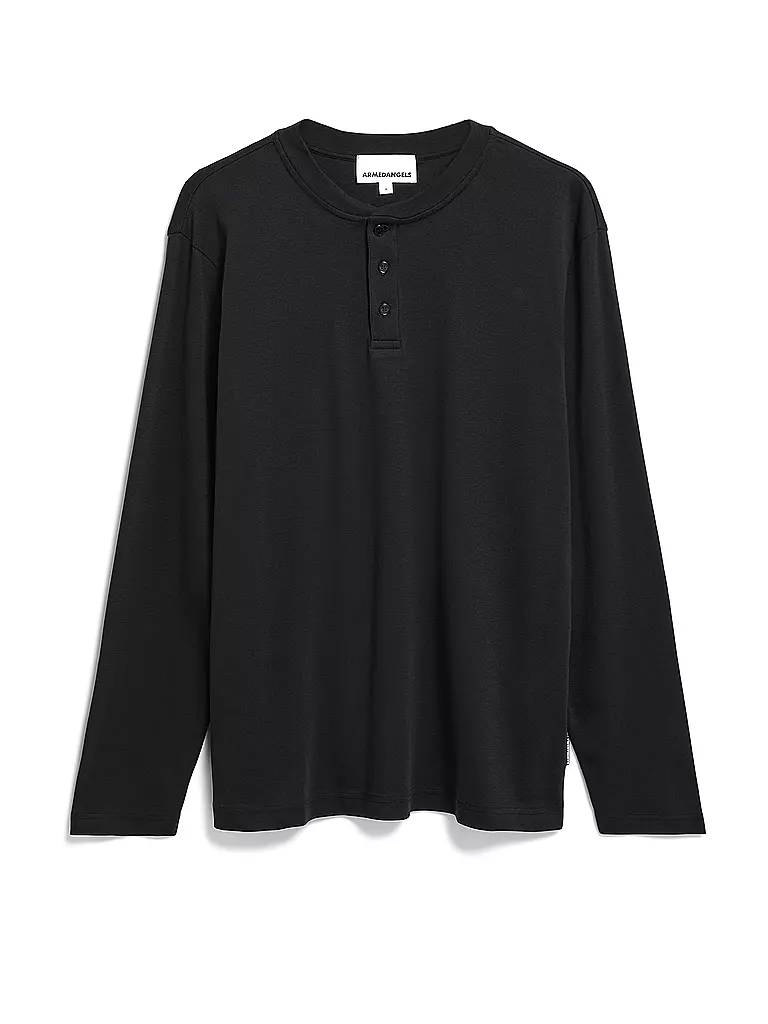 ARMEDANGELS | Langarmshirt FAANO PREMIUM | schwarz
