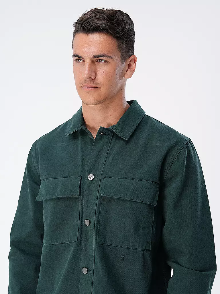 ARMEDANGELS | Overshirt AANOJ | Vert foncé