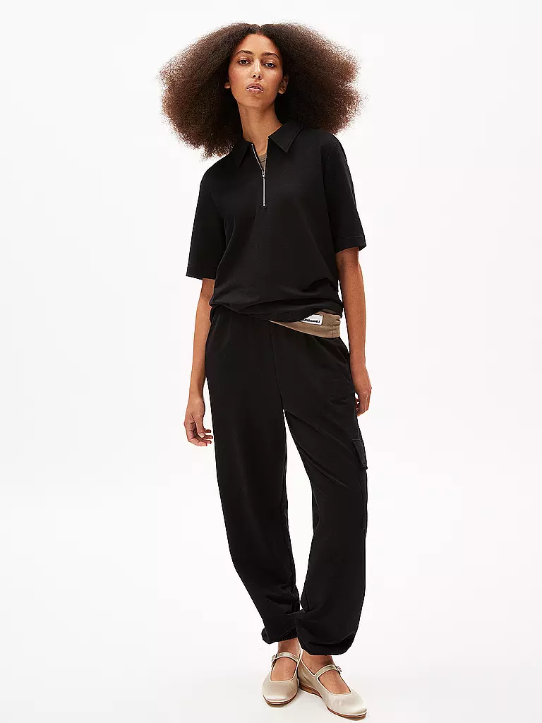 ARMEDANGELS | Poloshirt MARIAA GUADALUPE | Noir