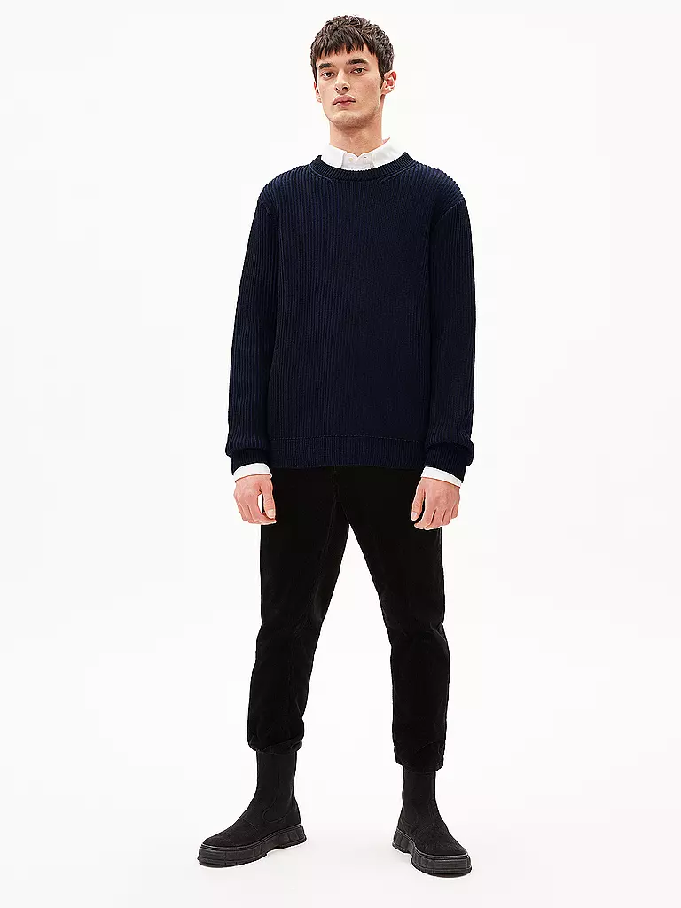 ARMEDANGELS | Pullover ANDRAAS  | Bleu foncé