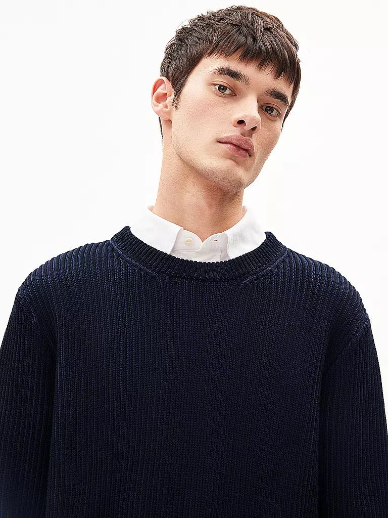 ARMEDANGELS | Pullover ANDRAAS  | Bleu foncé