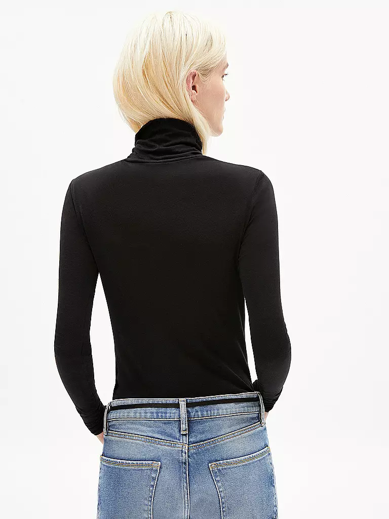 ARMEDANGELS | Rollkragenshirt MALANAA  | Noir