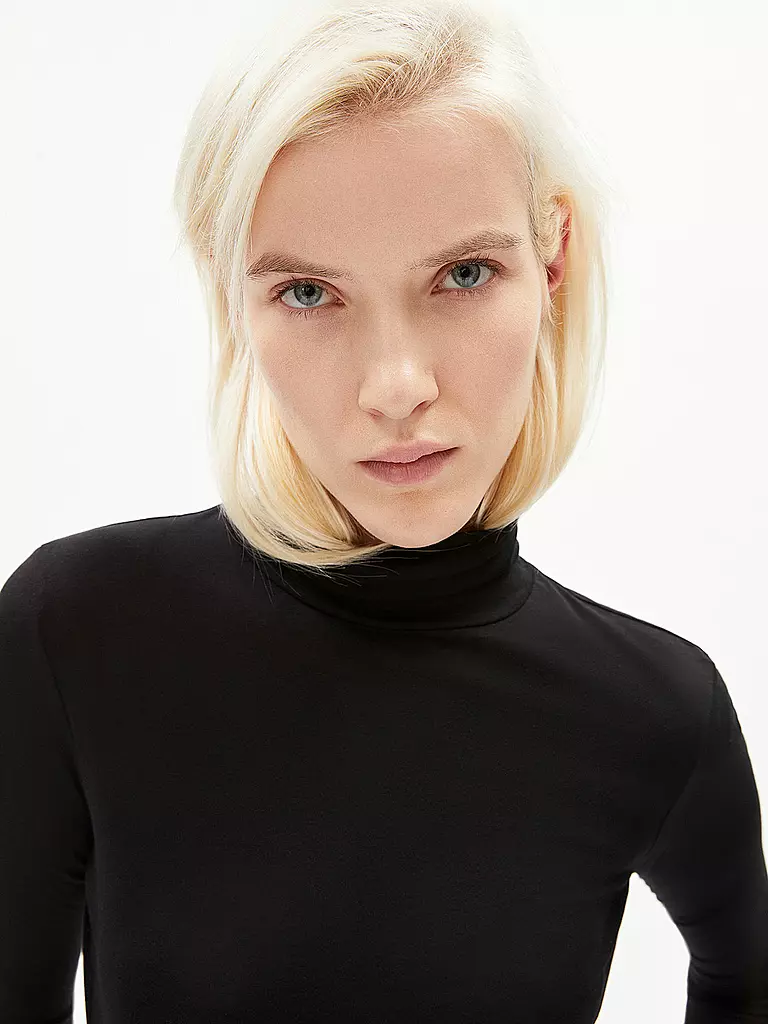ARMEDANGELS | Rollkragenshirt MALANAA  | Noir