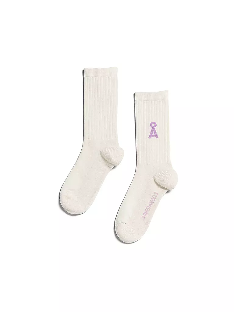 ARMEDANGELS | Socken SAAMUS oatmilk-lavender light | Crème