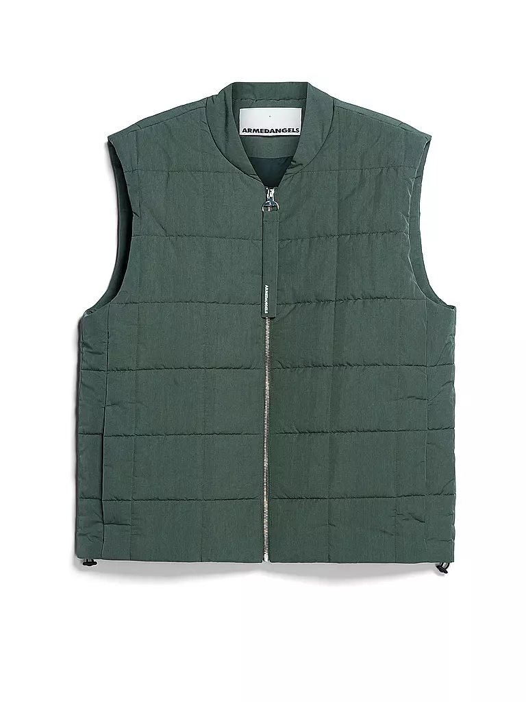 ARMEDANGELS | Steppgilet AABISKO | Vert foncé