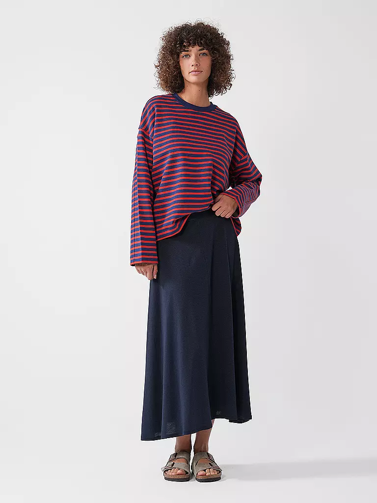 ARMEDANGELS | Sweat Oversized Fit FRANKAA STRIPES | rot