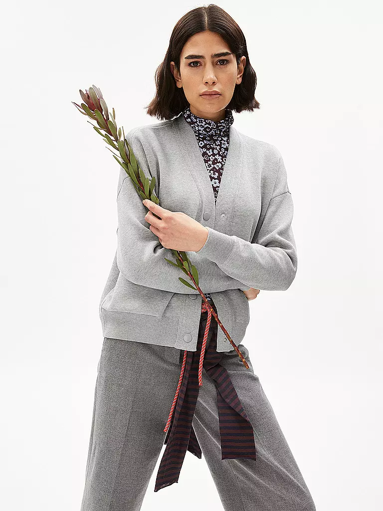 ARMEDANGELS | Sweatjacke BOMBAA | Gris