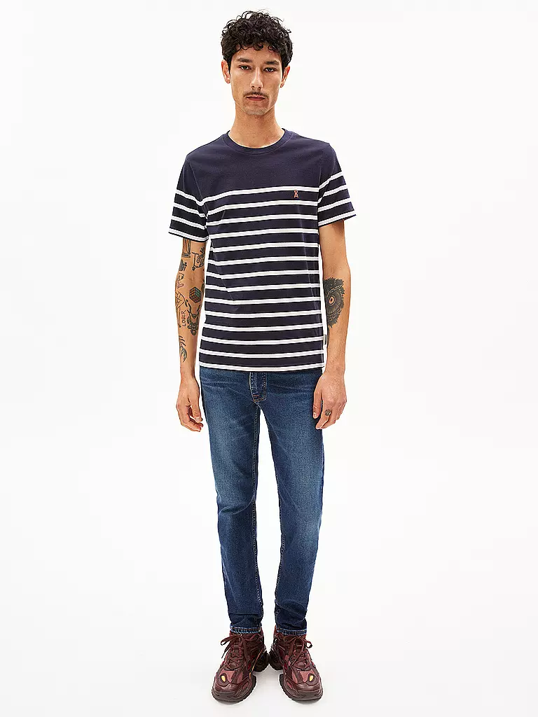 ARMEDANGELS | T-Shirt AADROS | Bleu