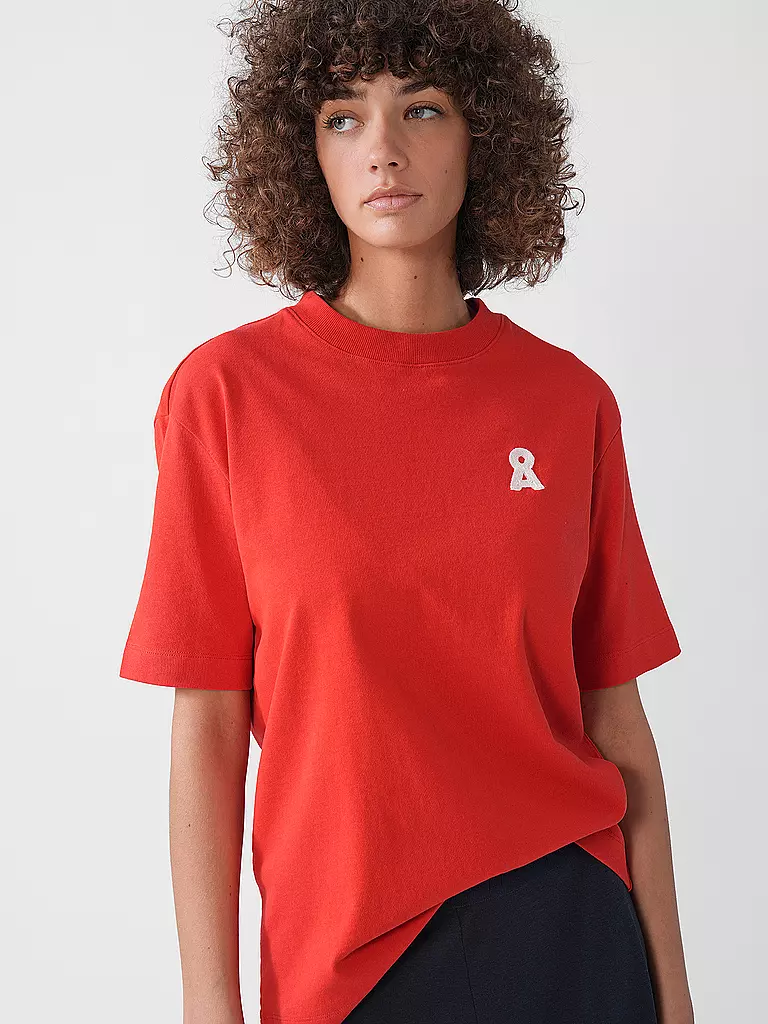 ARMEDANGELS | T-Shirt Coupe Ample TARJAA | Rouge