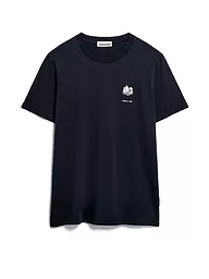 ARMEDANGELS | T-Shirt JAAMES KNOWLEDGE | Bleu