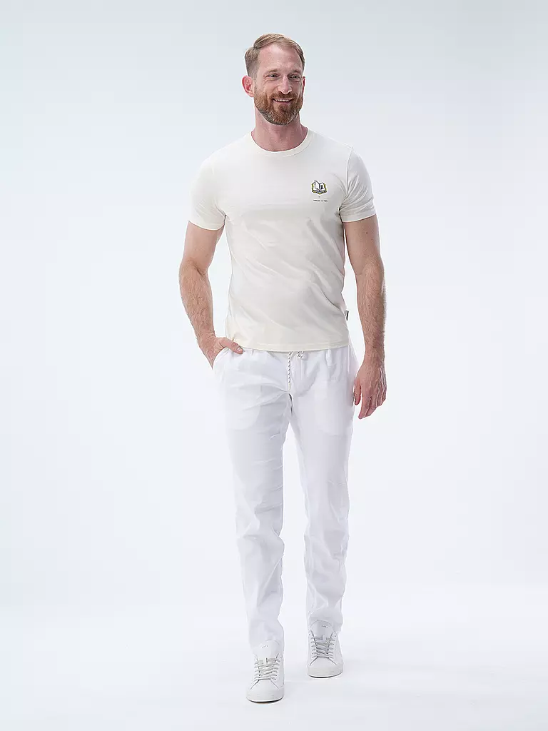 ARMEDANGELS | T-Shirt JAAMES KNOWLEDGE | Crème