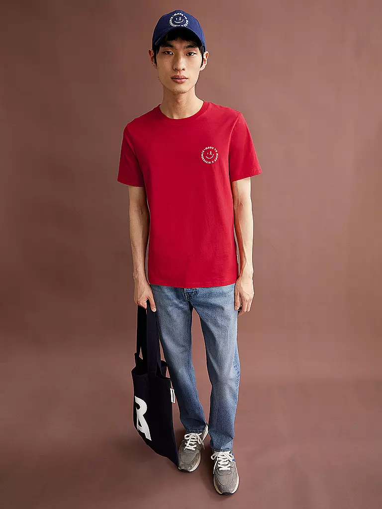 ARMEDANGELS | T-Shirt JAAMES | Rouge