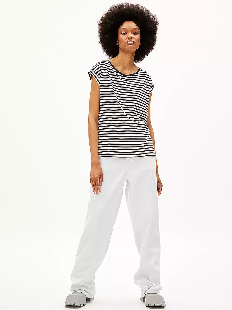 ARMEDANGELS | T-Shirt JILAANA | Bleu foncé
