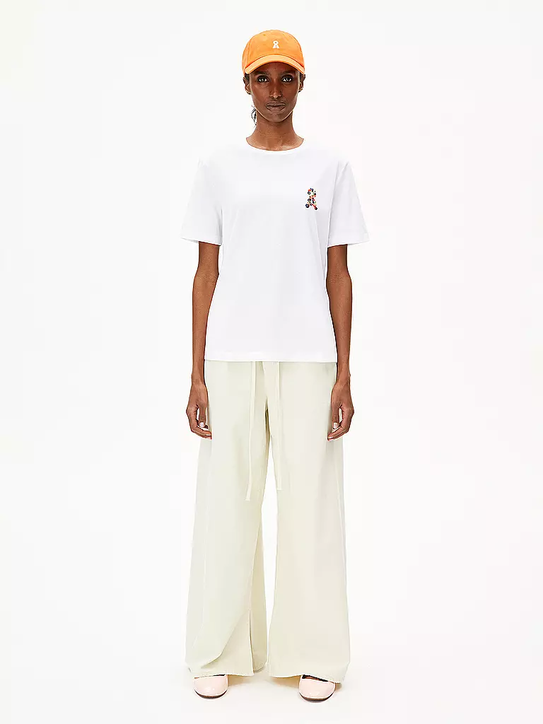 ARMEDANGELS | T-Shirt LUALAA FLOWER | Blanc