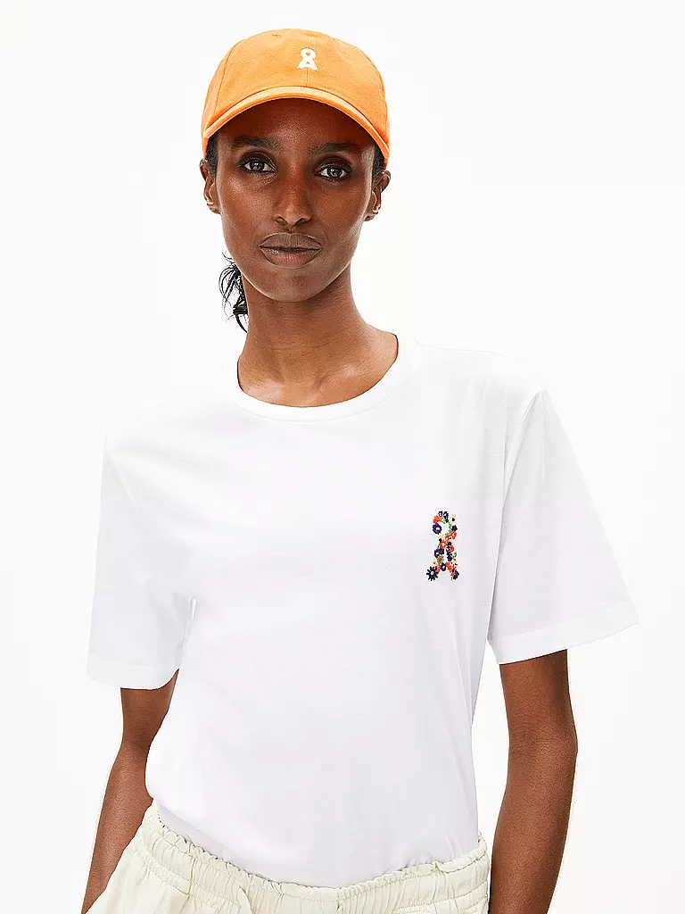 ARMEDANGELS | T-Shirt LUALAA FLOWER | Blanc