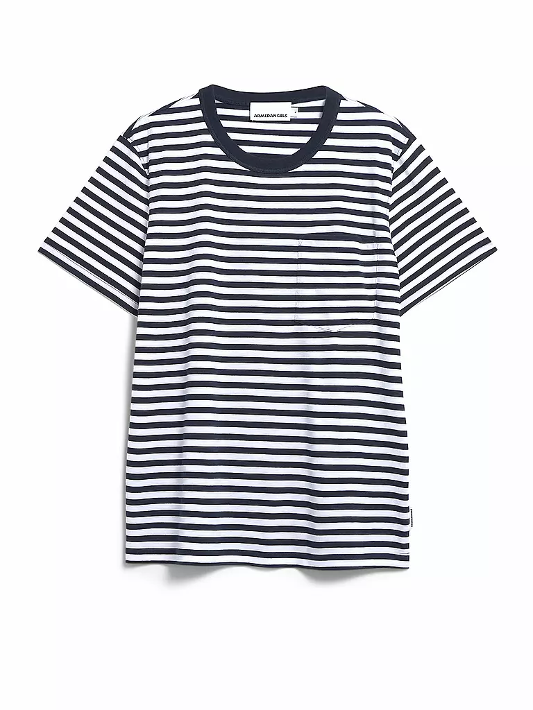 ARMEDANGELS | T-shirt MAARKOS POCKET | blau