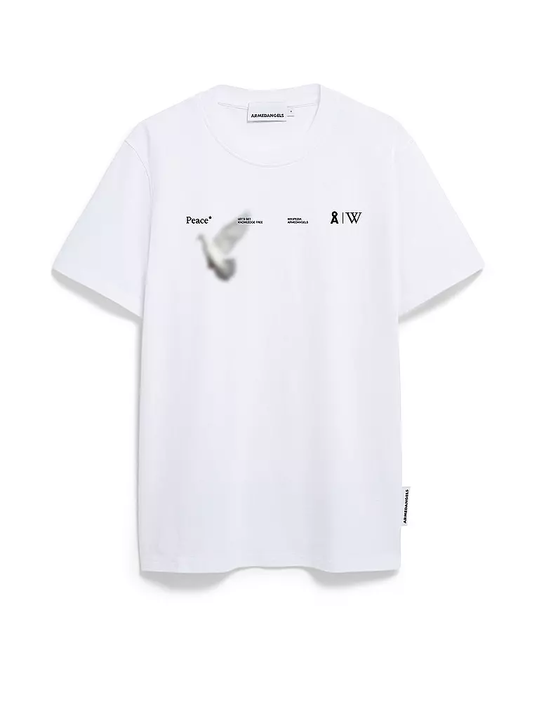 ARMEDANGELS | T-Shirt MAARKOS WIKIPEDIA | Blanc